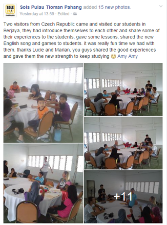 Sdilime, co o nas napsali v Malaysii :) >>> Two visitor...