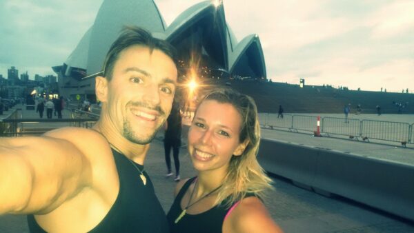 Today a 10 km run with a stop next to the Sydney Opera ...